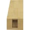 Ekena Millwork 3-inch W x 6-inch D x 6-inch H Balboa Rough Cedar Woodgrain TimberThane Knee Brace, Primed BRCUR03X06X06BOARCPR - alternate 4